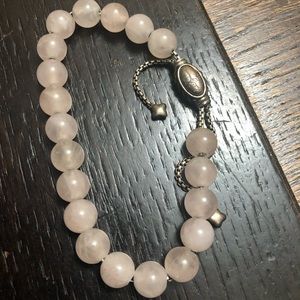 David Yurman Roze Quartz Spiritual Pink Beaded Sterling Silver Quartz